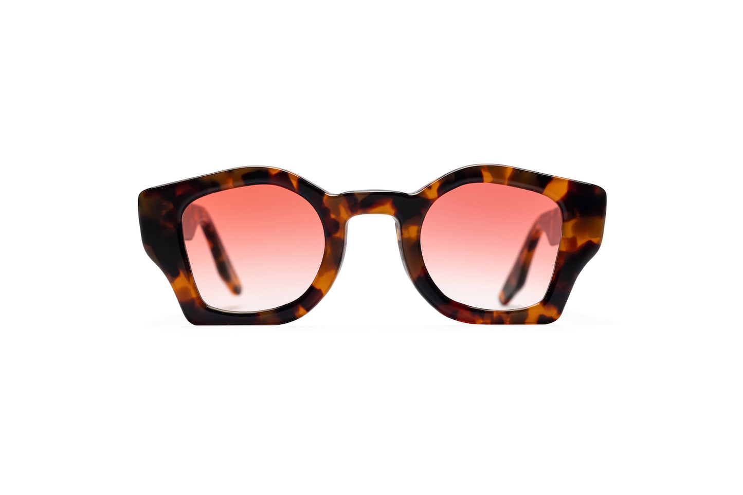 手工 猫眼 玳瑁色醋酸纤维着色渐变镜片太阳镜为男性和女性由巴厘岛验光师调整用于光线平衡过渡。