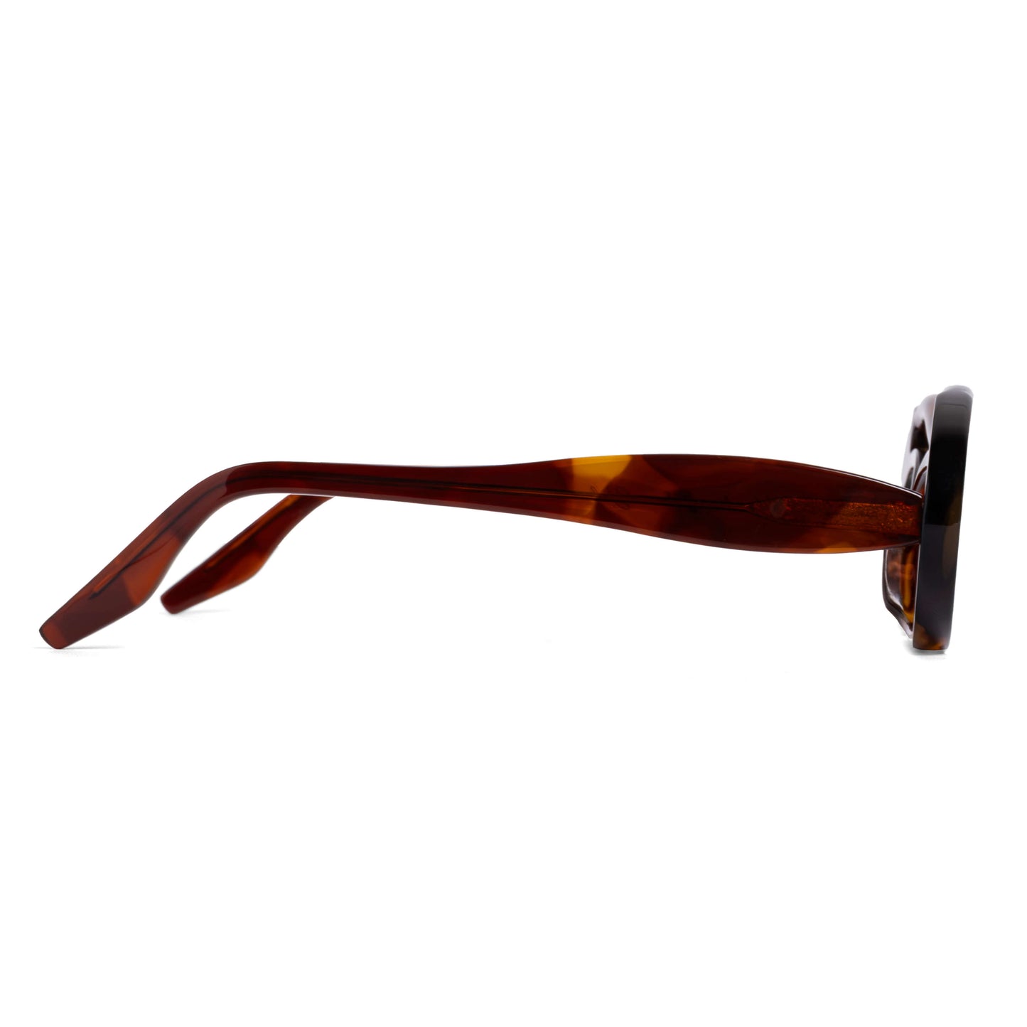 women handmade oval wave shaped sunglasses in tortoiseshell acetate featuring polarized lenses – Maison Mata