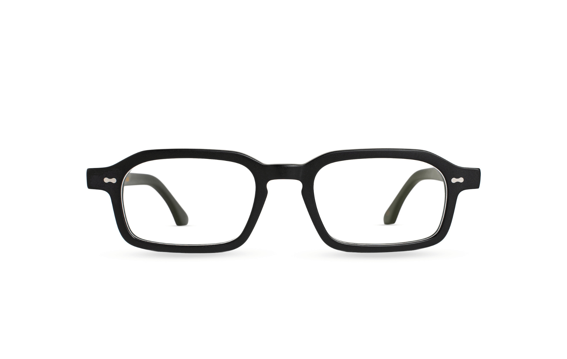 Komodo Rise光学眼镜，黑色醋酸纤维材质，配透明蓝光镜片——Maison Mata
