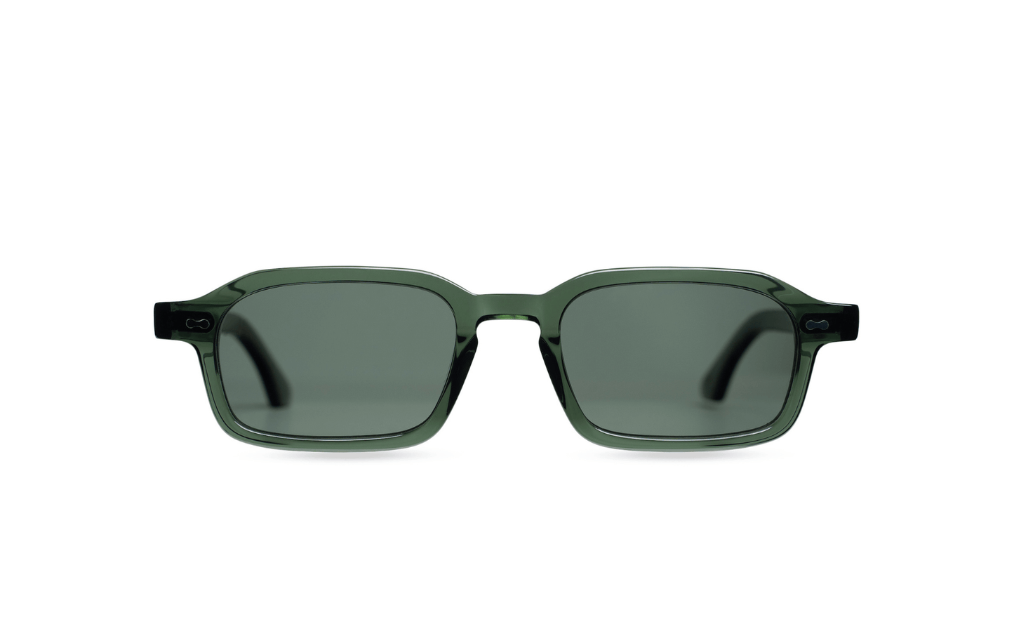Komodo Rise sunglasses olive green acetate with polarized lenses – Maison Mata