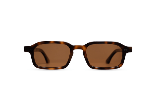 Komodo Rise sunglasses tortoiseshell acetate with polarized lenses – Maison Mata