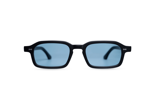 Komodo Rise sunglasses black acetate with polarized lenses – Maison Mata