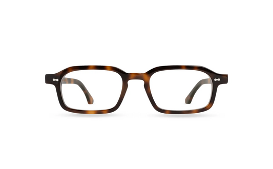 Komodo Rise optical glasses tortoiseshell acetate with transparent blue light lenses – Maison Mata