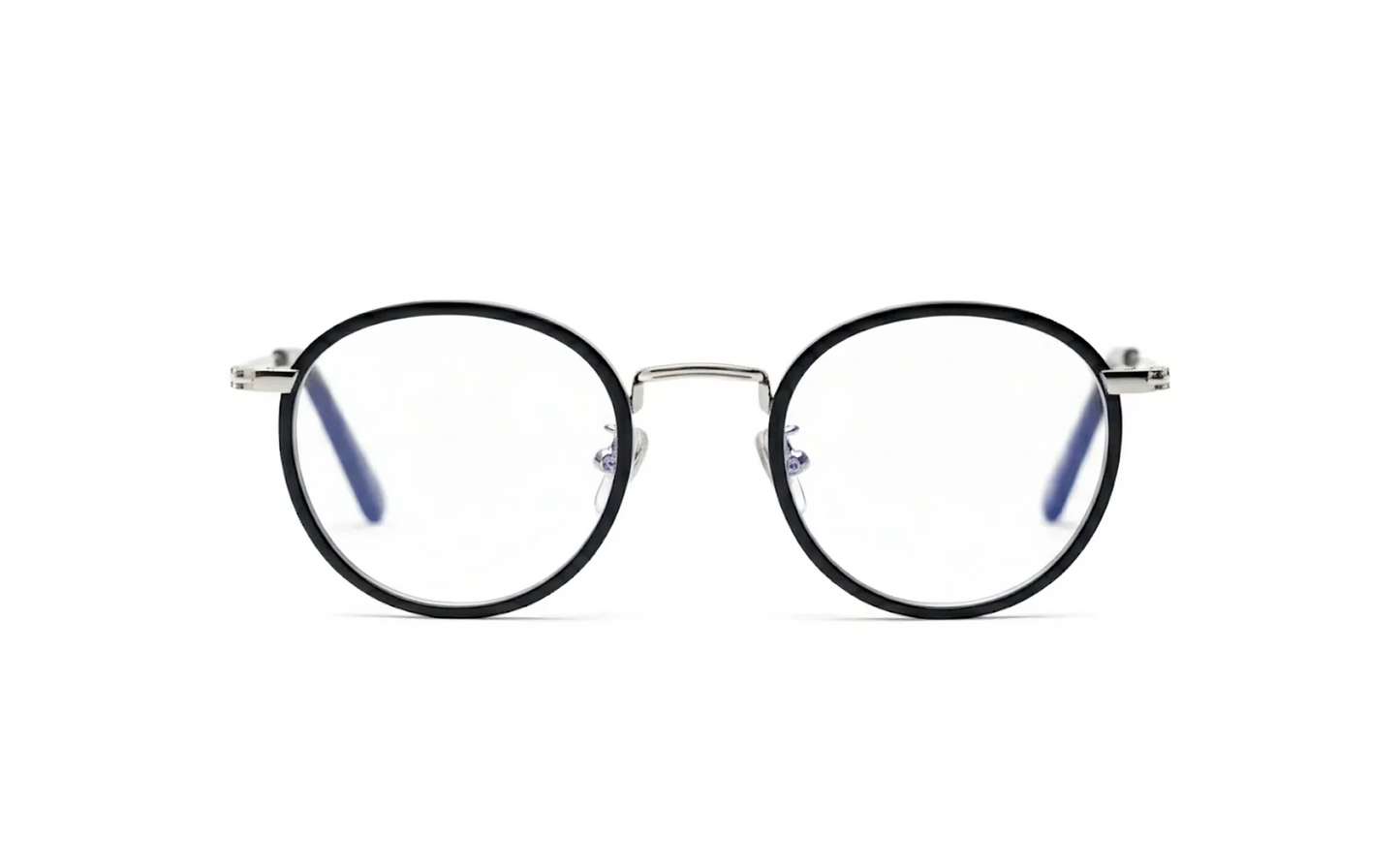 Eyewear black acetate with blue-light protection fitted by Maison Mata opticians in Kuta in Bali.