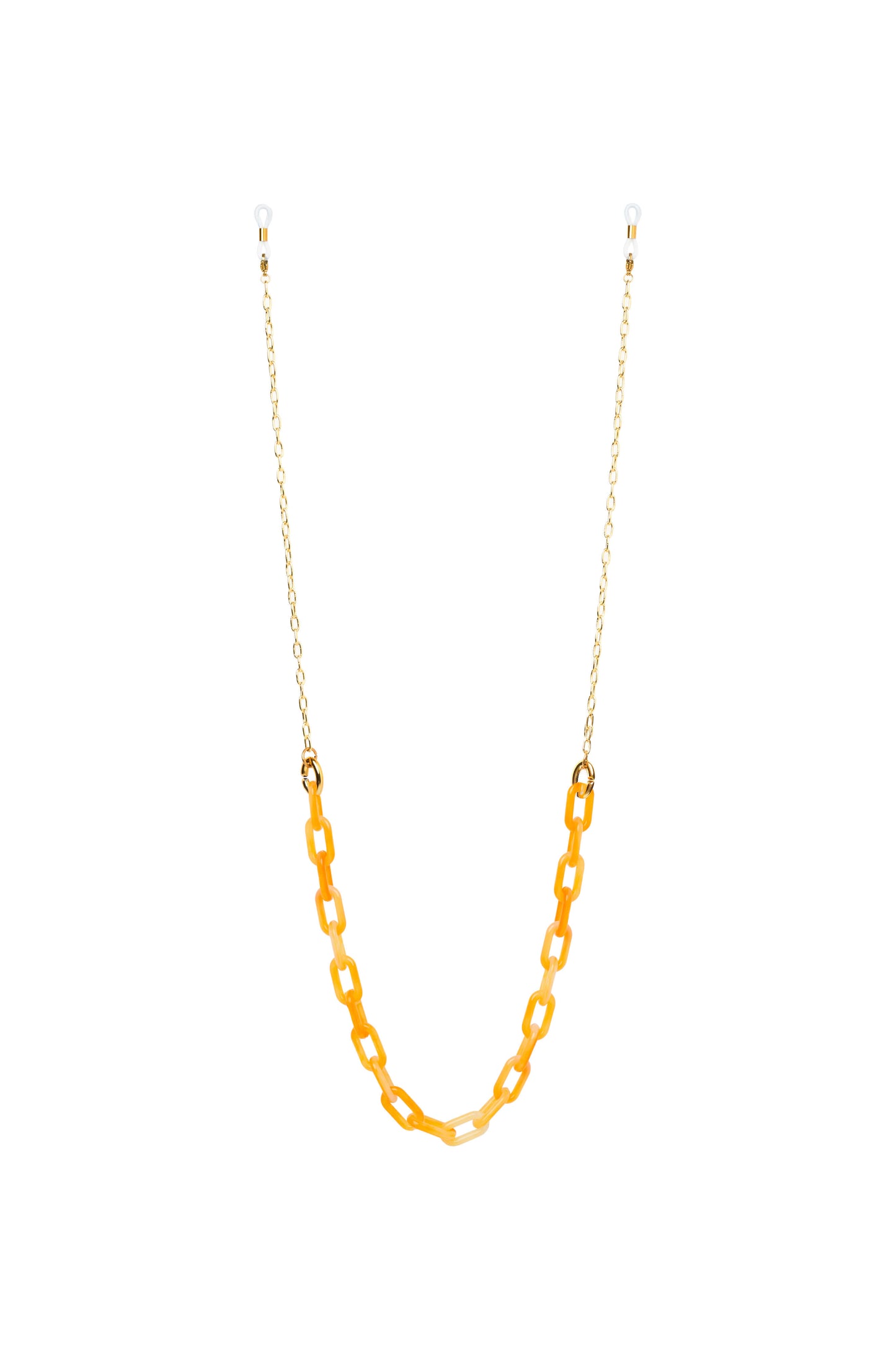 Bali handcrafted metal and acrylic eyewear chain, Maison Mata accessory for stylish sunglasses or optical frames.