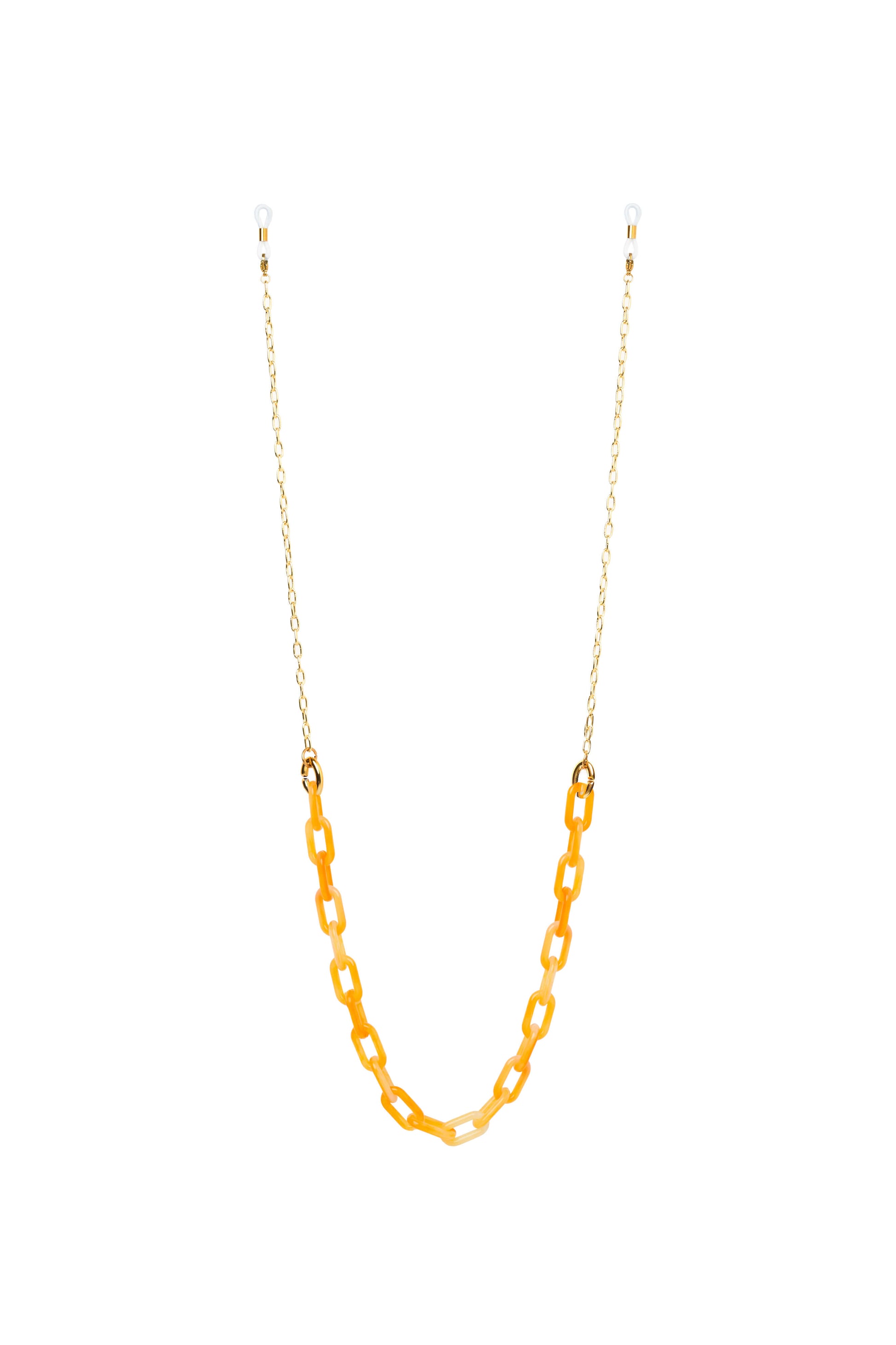 Bali handcrafted metal and acrylic eyewear chain, Maison Mata accessory for stylish sunglasses or optical frames.