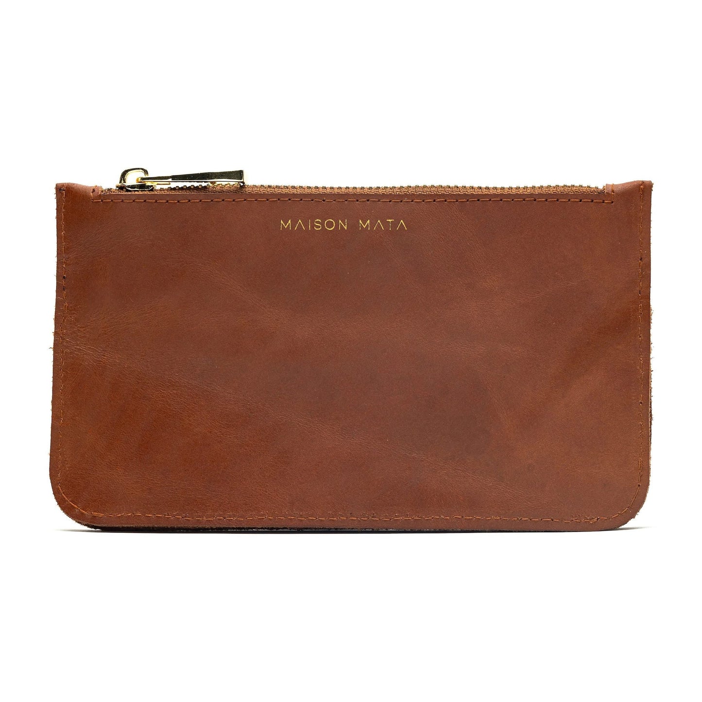Maison Mata brown leather wallet, handcrafted in Kerobokan Bali