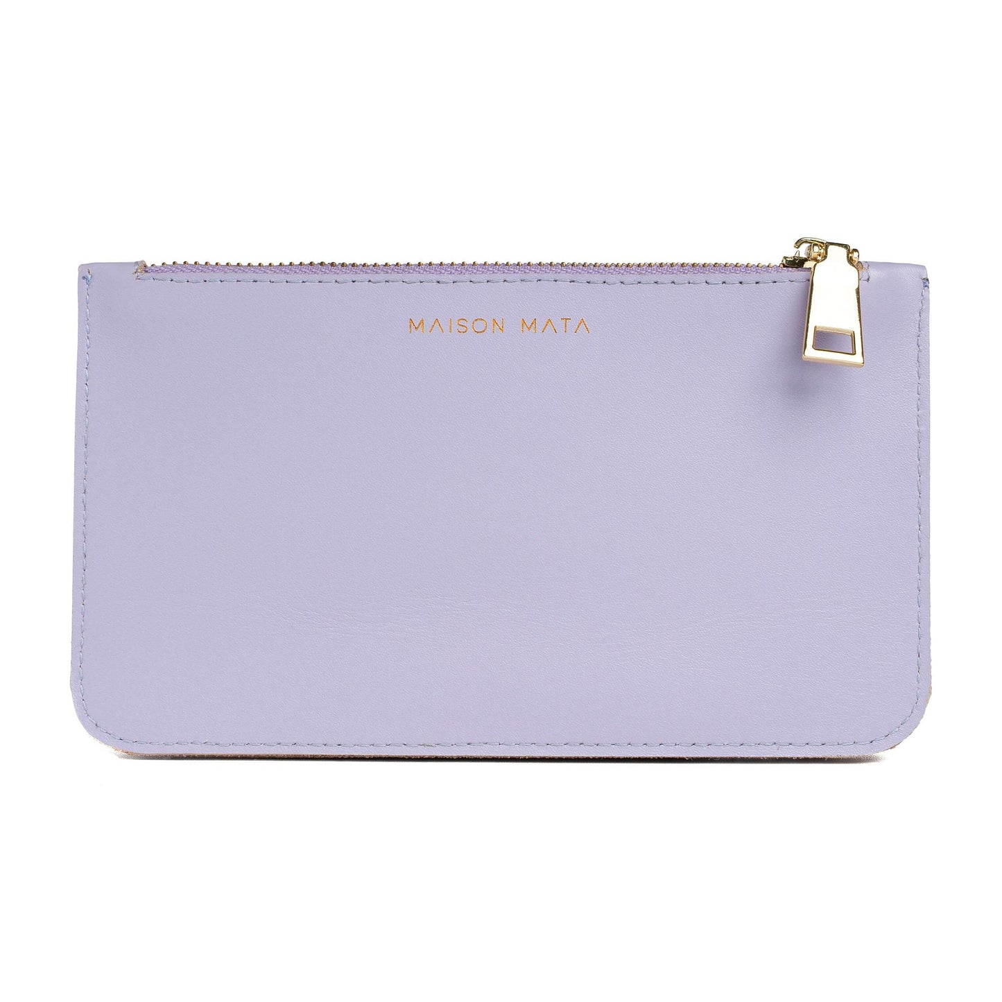 Maison Mata lilac leather wallet, handcrafted in Kerobokan Bali