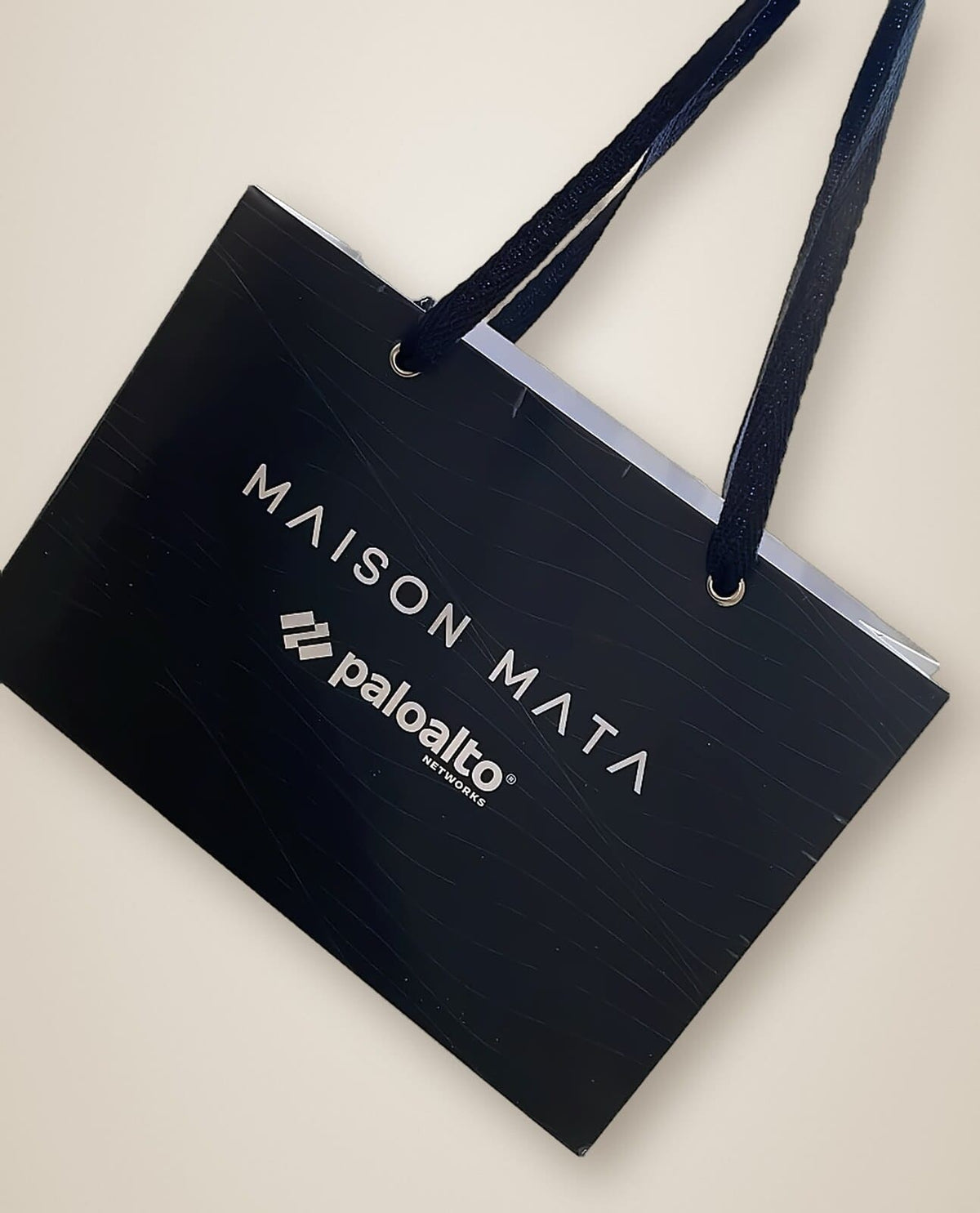 Co-branded Maison Mata paper bag made for a corporate client event in Bali
