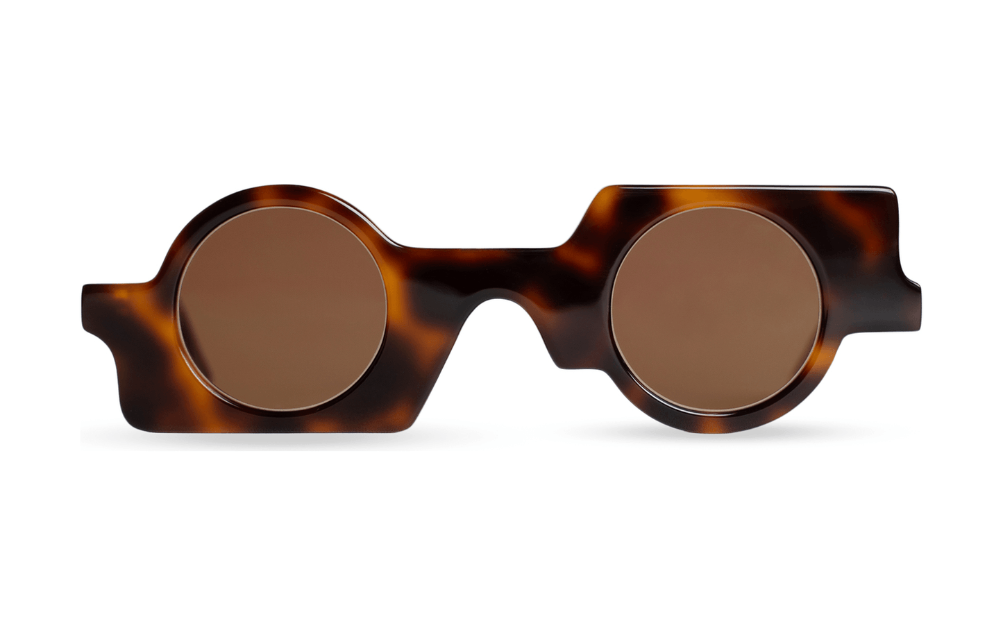 Maison Mata handmade tortoiseshell acetate round sunglasses with brown lenses — lunettes de soleil rondes acétate écaille verres bruns — kacamata bulat asetat tortoise lensa cokelat — gafas redondas carey — Bali handmade eyewear