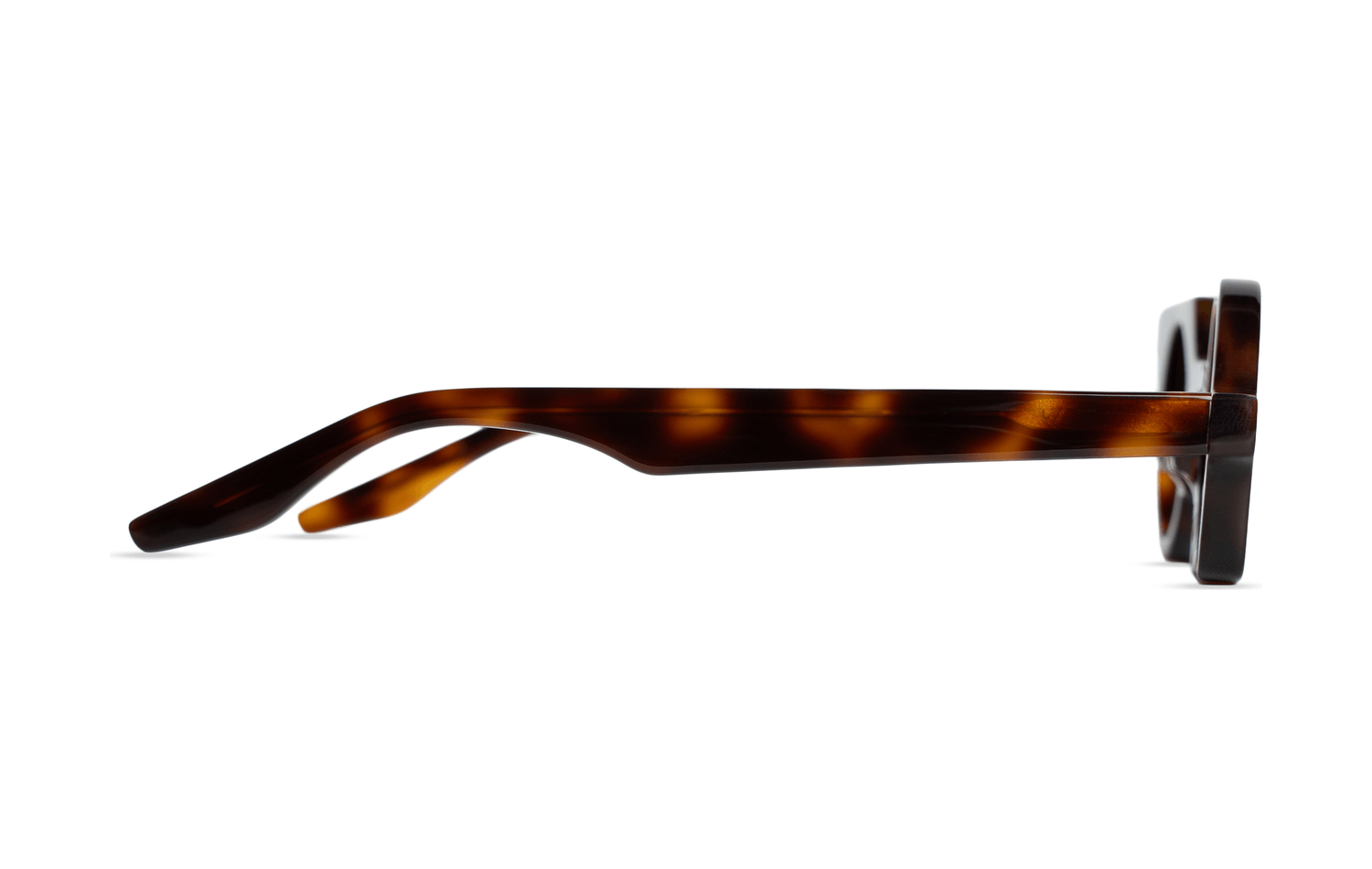 Maison Mata tortoiseshell acetate round frame side view — lunettes acétate écaille profil — kacamata asetat tortoise samping — Bali handmade acetate eyewear