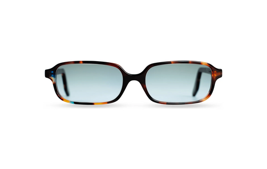 Maison Mata Solivina tortoise rectangular sunglasses Bali front