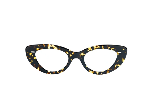 Optical Eyewear cat-eye with blue-light protection fitted by Maison Mata optometrists in Ubud in Bali.